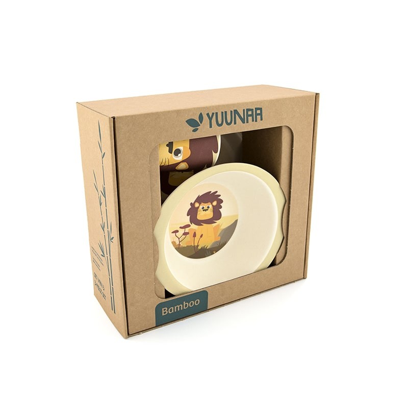 Coffret vaisselles en bambou - Lion Coffret vaisselles en bambou - Lion