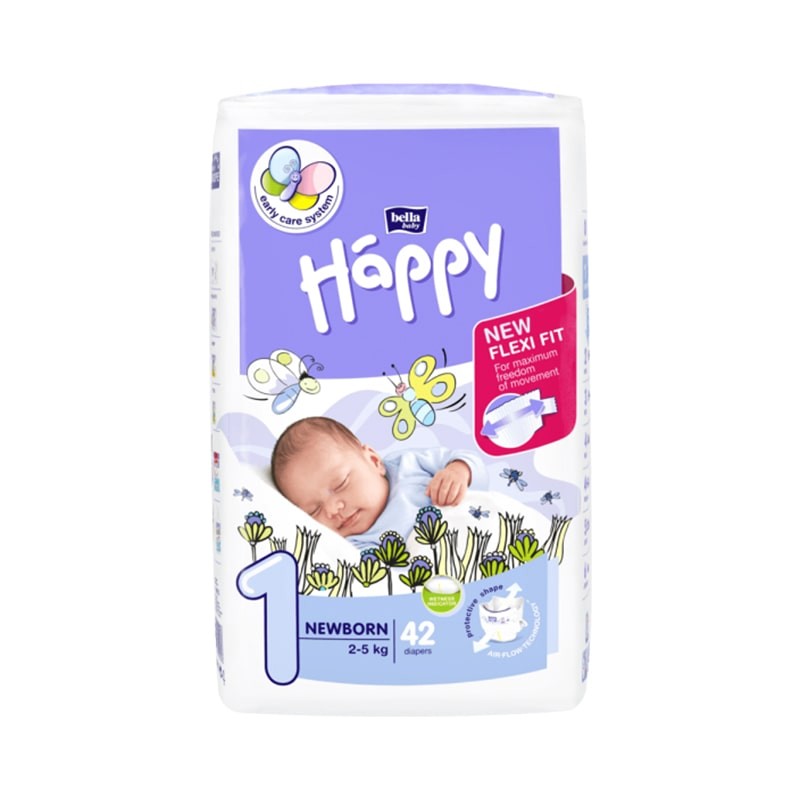 Couches bébé Happy Taille 1 - 42 couches Couches bébé Happy Taille 1 - 42 couches