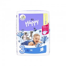 Couches bébé Happy Taille 3 - 72 couches