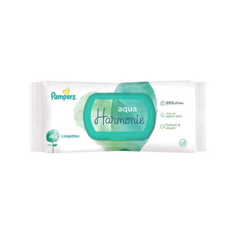 Lingettes Pampers Aqua Harmonie Lingettes Pampers Aqua Harmonie